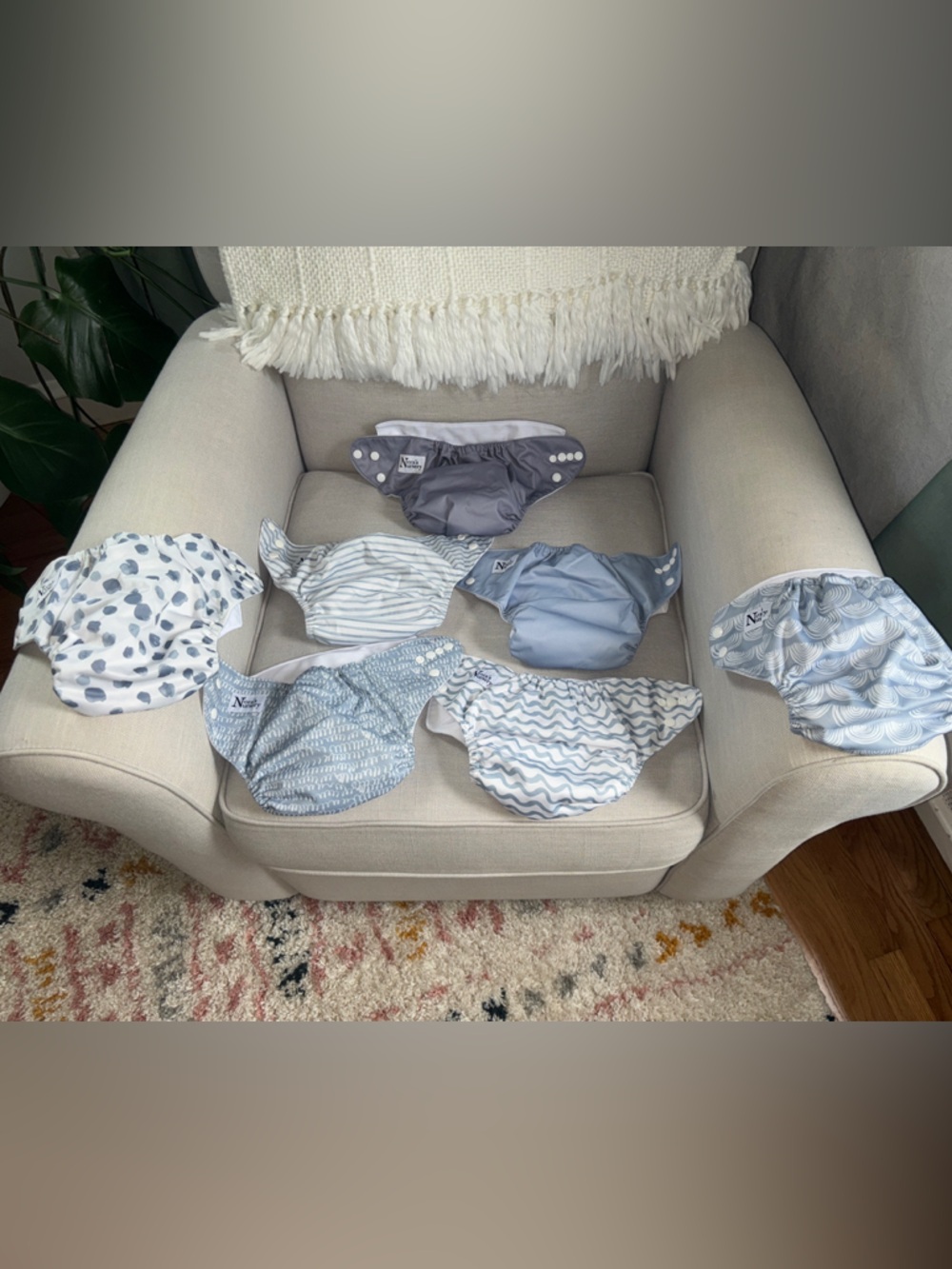 Nora’s Nursery “Something Blue” Cloth Diapers